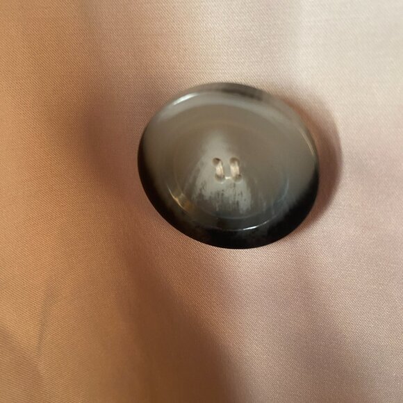 🍀🍀Alfani Trench Coat Belted Double Breasted Two Pockets Champagne XL NWOT - Picture 7 of 8